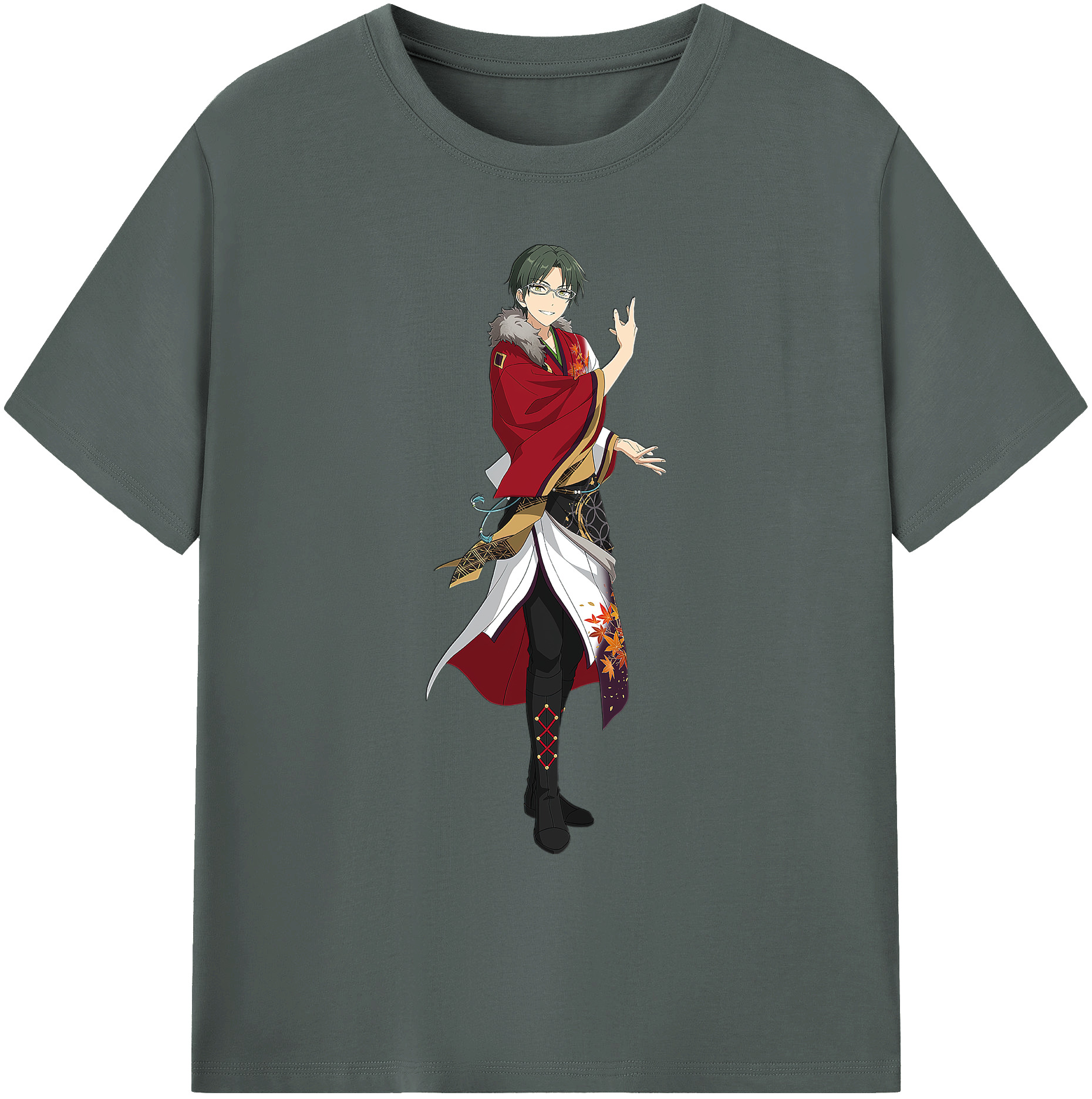 （画像用） あんさんぶるスターズ! Ensemble Stars 綿100％ メンズ半袖Tシャツ｜肌触りやわらか＆通気性